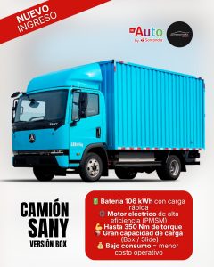 CAMIÓN eLIGHT SANY VERSIÓN BOX